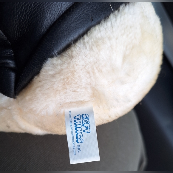 Soft Things Teddy Bear with leather hat and jacket - Picture 5 of 5